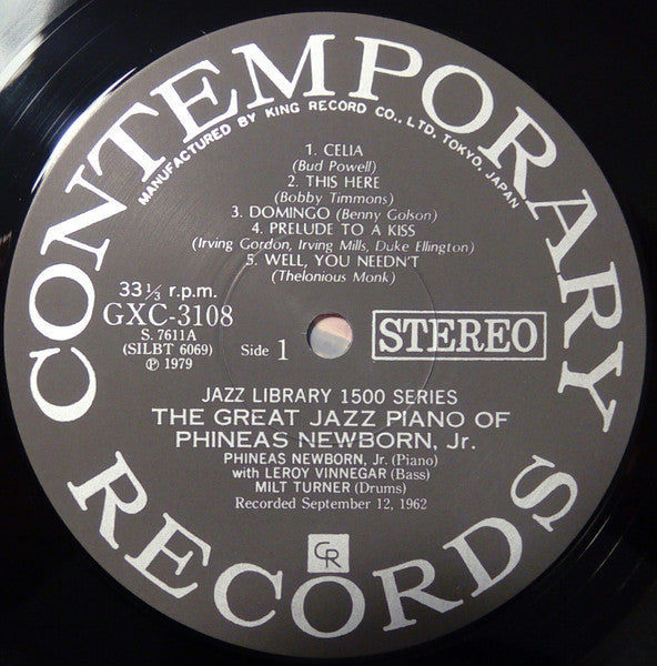 Phineas Newborn Jr. : The Great Jazz Piano Of Phineas Newborn Jr. (LP, Album, RE)