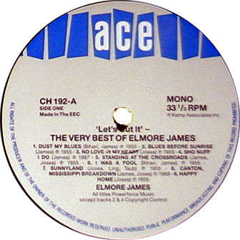 Elmore James : Let's Cut It - The Very Best Of Elmore James (LP, Comp, Mono)