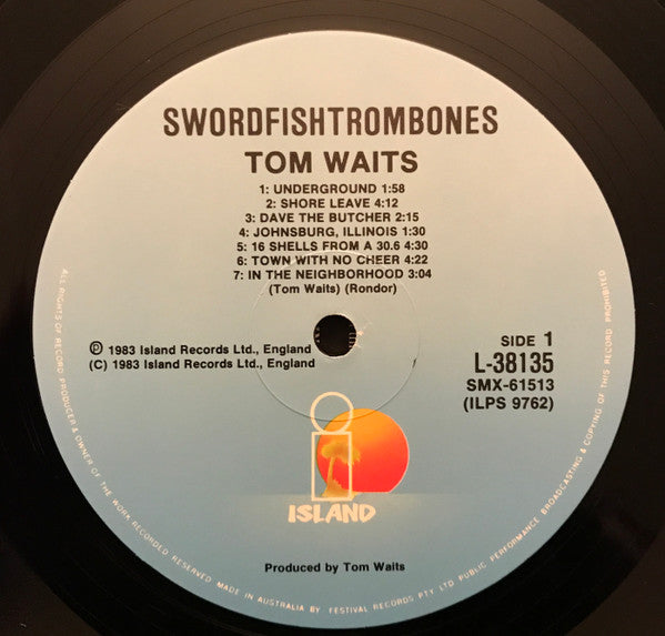 Tom Waits : Swordfishtrombones (LP, Album)