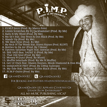 Grand Daddy I.U. : P.I.M.P. (Paper Is My Priority) (CD, Album)