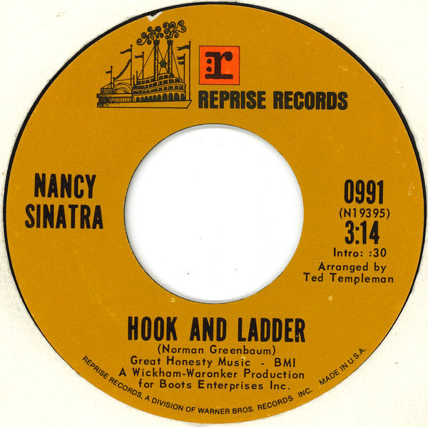 Nancy Sinatra : Hook And Ladder (7", Single)