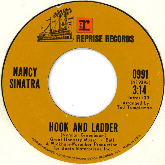 Nancy Sinatra : Hook And Ladder (7", Single)