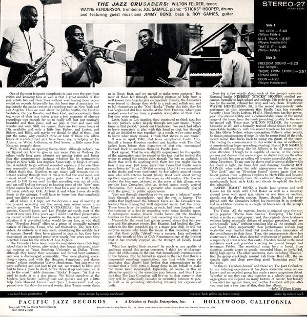 The Jazz Crusaders* : Freedom Sound (LP, Album, RE)