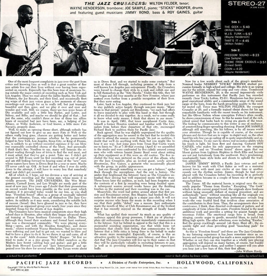 The Jazz Crusaders* : Freedom Sound (LP, Album, RE)