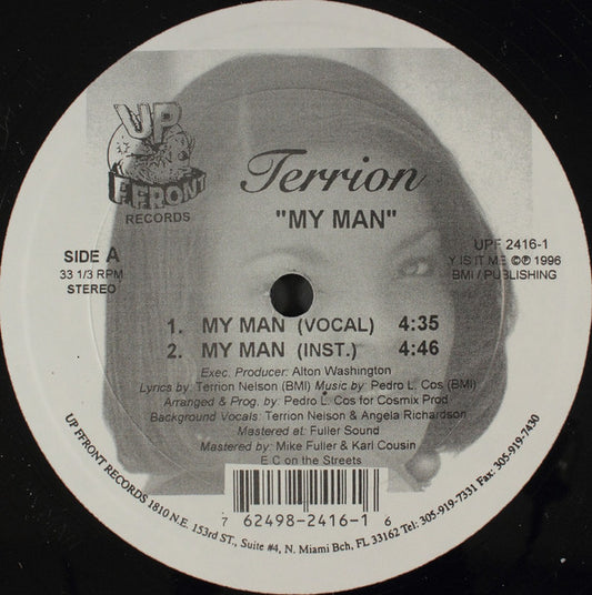 Terrion* : My Man / My Luv Is Comin Atcha (12")