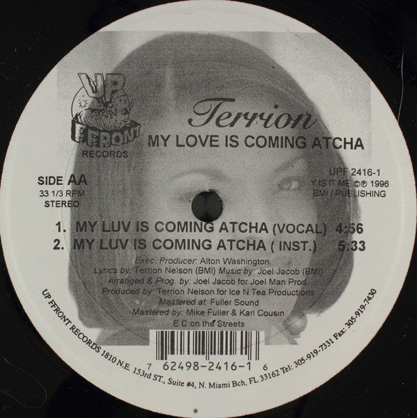 Terrion* : My Man / My Luv Is Comin Atcha (12")
