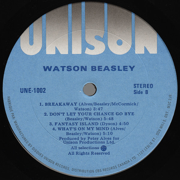 Watson Beasley : Watson Beasley (LP, Album)