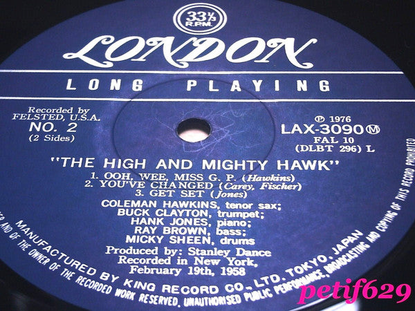 Coleman Hawkins : The High And Mighty Hawk (LP, Album, Mono, RE)