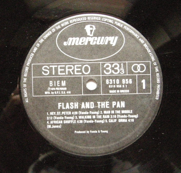 Flash & The Pan : Flash & The Pan (LP, Album)