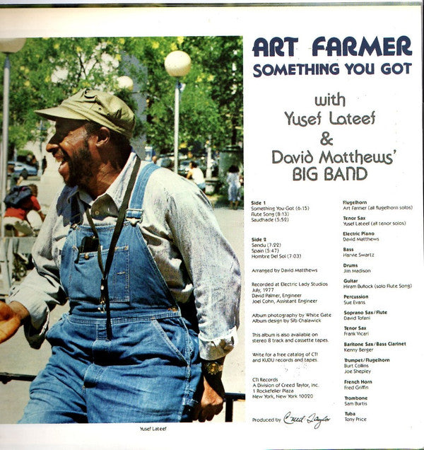 Art Farmer With Yusef Lateef & David Matthews' Big Band* : Something You Got (LP, Album, Gat)