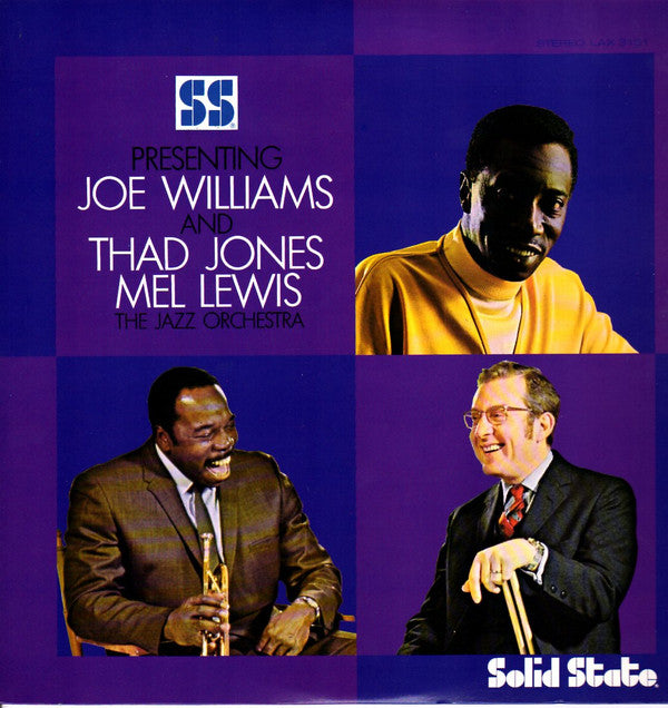 Joe Williams And Thad Jones • Mel Lewis*, The Jazz Orchestra : Presenting Joe Williams And Thad Jones • Mel Lewis, The Jazz Orchestra (LP, Album, Ltd, RP)