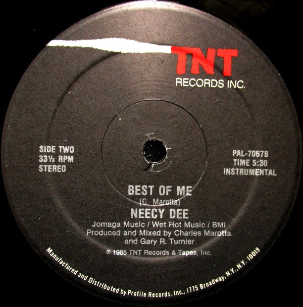Neecy Dee : Best Of Me (12")