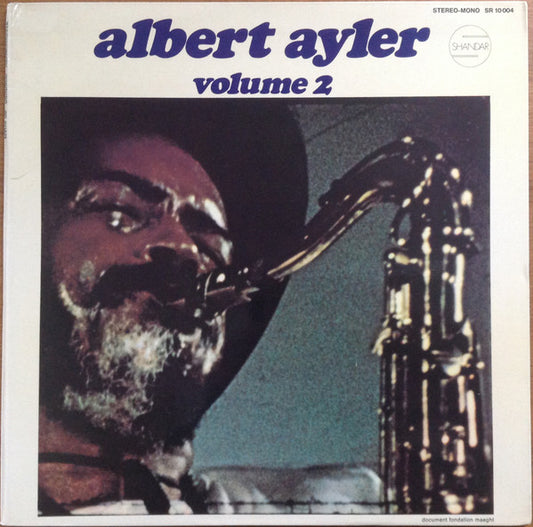 Albert Ayler : Nuits De La Fondation Maeght Volume 2 (LP, Album, Gat)