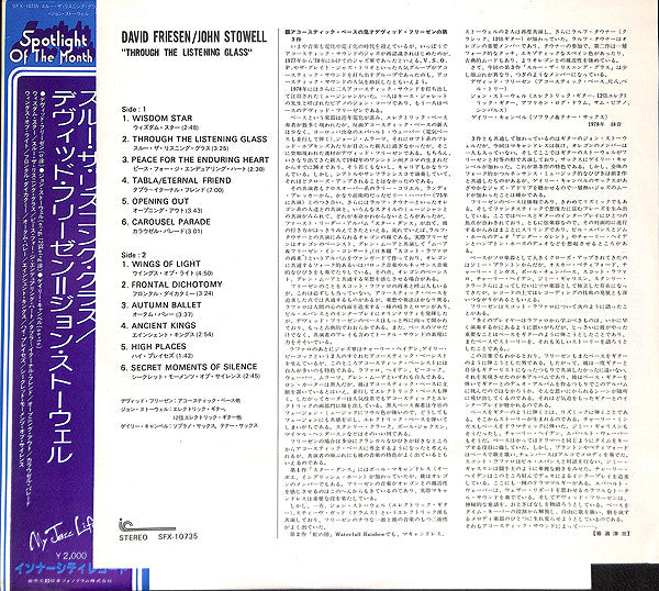 David Friesen / John Stowell : Through The Listening Glass (LP, Album)