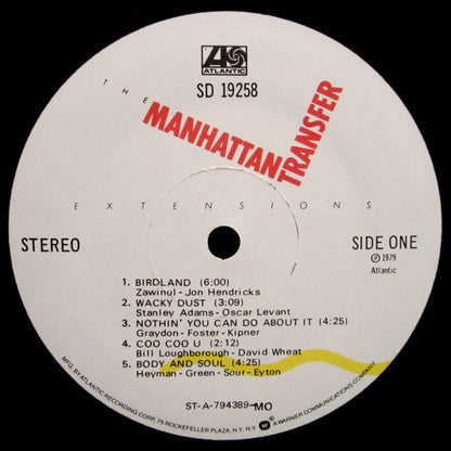 The Manhattan Transfer : Extensions (LP, Album, MO )