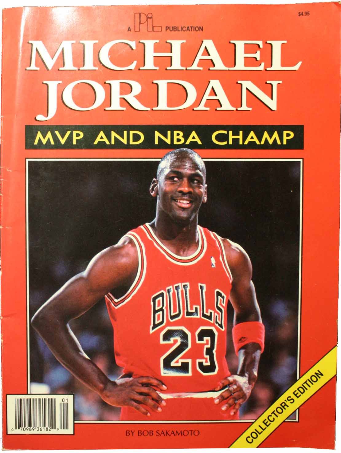 Michael Air Jordan MVP & NBA Champ Book By Bob Sakamoto