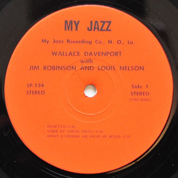 Wallace Davenport With Jim Robinson (2) And Louis Nelson (2) : Wallace Davenport With Jim Robinson And Louis Nelson (LP, Album)