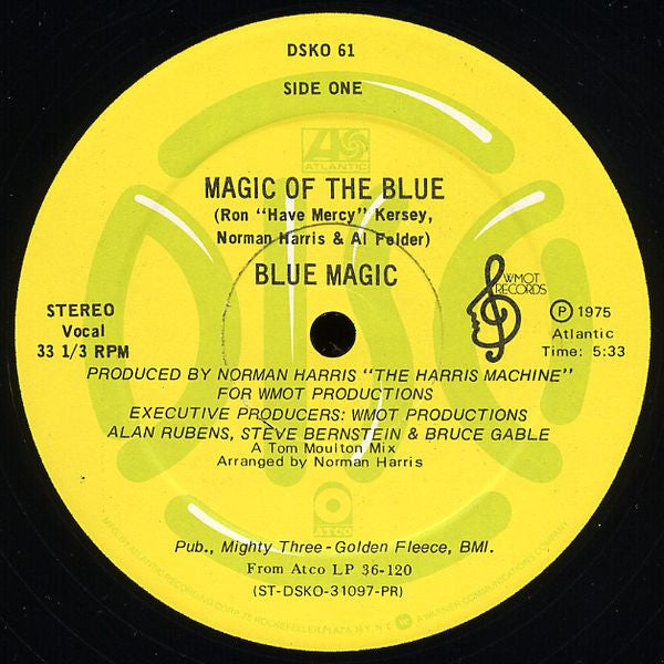 Blue Magic : Magic Of The Blue / We’re On The Right Track (12", Promo)