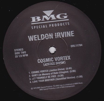 Weldon Irvine : Cosmic Vortex (Justice Divine) (LP, Album, RE)