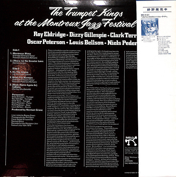 The Trumpet Kings : At The Montreux Jazz Festival 1975 (LP, Album)