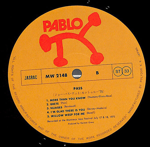 Joe Pass : At The Montreux Jazz Festival 1975 (LP, Album)