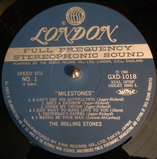 The Rolling Stones : Milestones (LP, Album, Comp, RE)