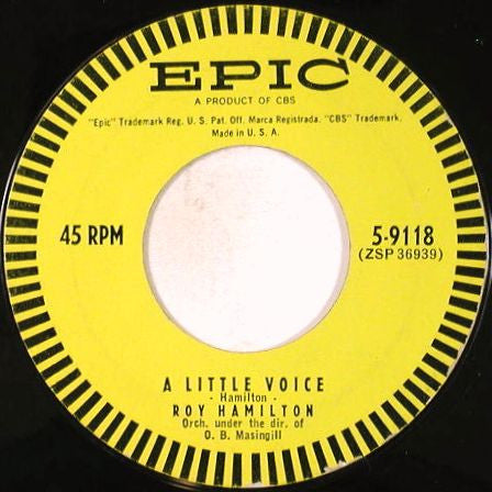 Roy Hamilton (5) : A Little Voice / All This Is Mine (To Have And To Hold) (7", Single)