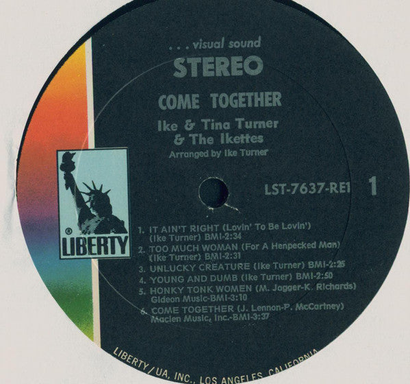 Ike & Tina Turner And The Ikettes : Come Together (LP, Album, Gat)