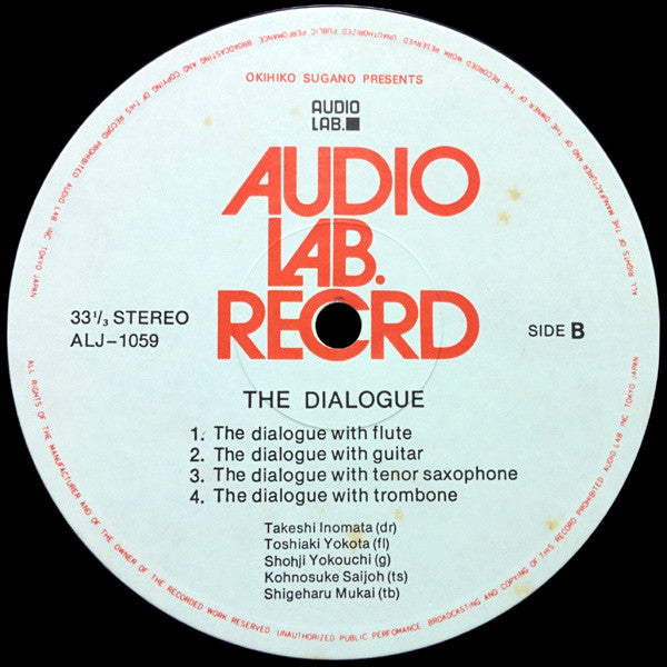 Takeshi Inomata : The Dialogue (LP, Album)