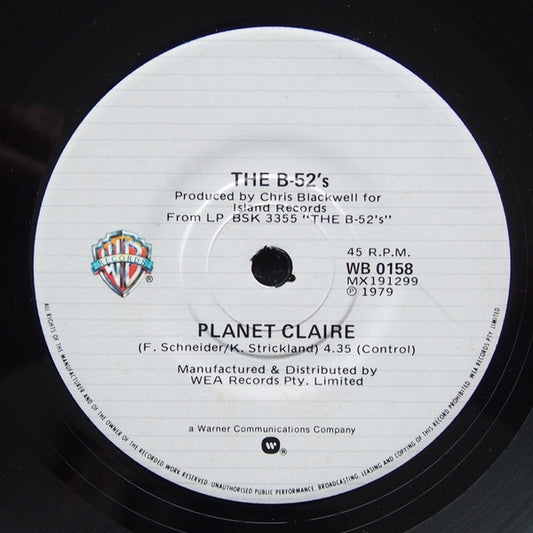 The B-52's : Planet Claire (7", Single)