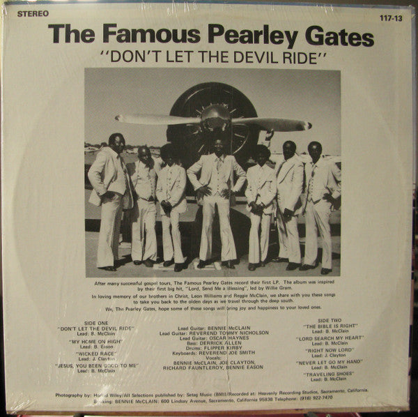The Famous Pearley Gates : Don't Let The Devil Ride (LP)