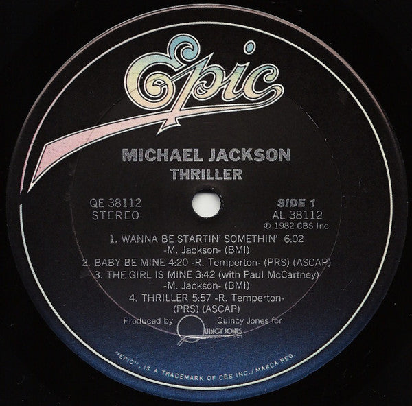 Michael Jackson : Thriller (LP, Album, Car)