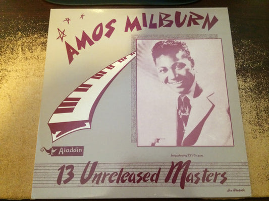 Amos Milburn : 13 Unreleased Masters (LP, Comp, Mono)