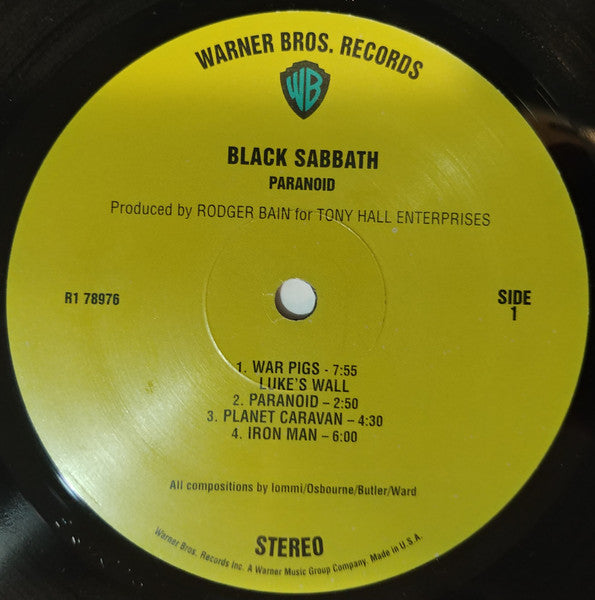 Black Sabbath : Paranoid (LP, Album, RE, RM, 180)