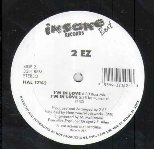 2 EZ : I'm In Love (12")