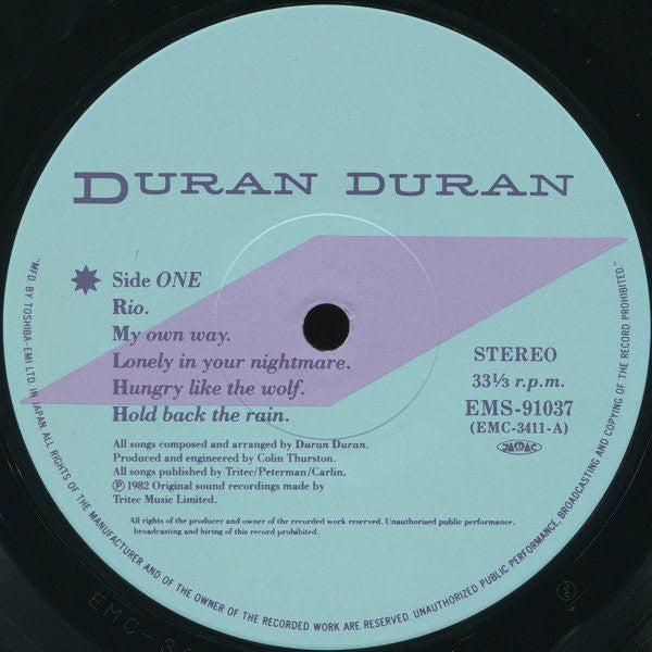 Duran Duran : Rio (LP, Album)