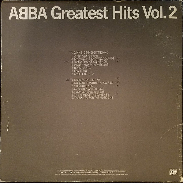 ABBA : Greatest Hits Vol. 2 (LP, Comp, MO )