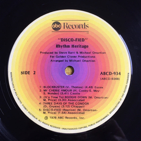 Rhythm Heritage : Disco-Fied (LP, Album)