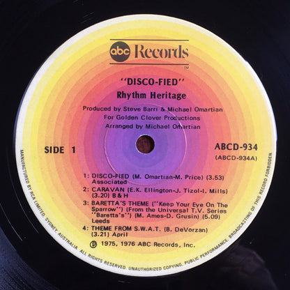 Rhythm Heritage : Disco-Fied (LP, Album)