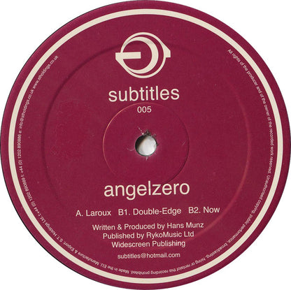 Angelzero : Laroux / Double-Edge / Now (12")