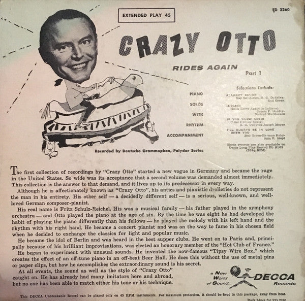 Crazy Otto* : Crazy Otto Rides Again: Part 1 (7", EP, Mono)