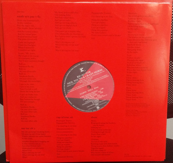 Neil Young & Crazy Horse : Reactor (LP, Album)