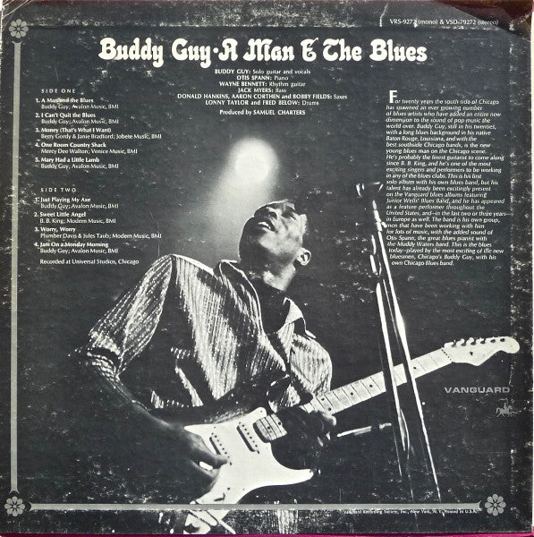 Buddy Guy : A Man And The Blues (LP, Album, Pit)