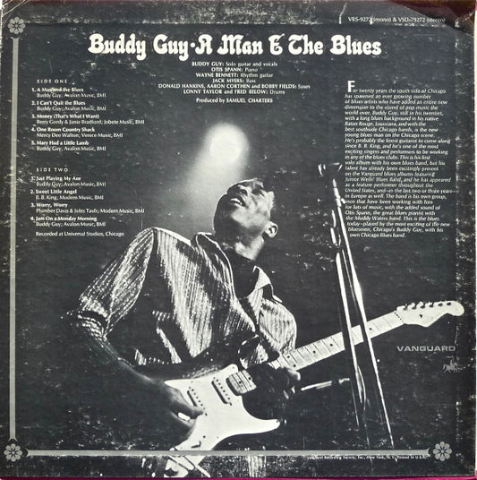 Buddy Guy : A Man And The Blues (LP, Album, Pit)