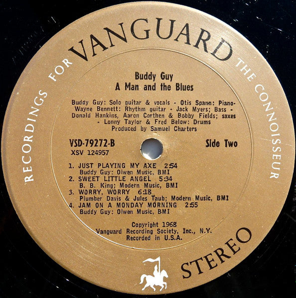 Buddy Guy : A Man And The Blues (LP, Album, Pit)