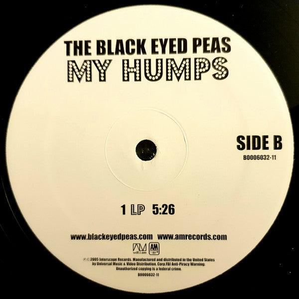 Black Eyed Peas : My Humps (Remix) (12")