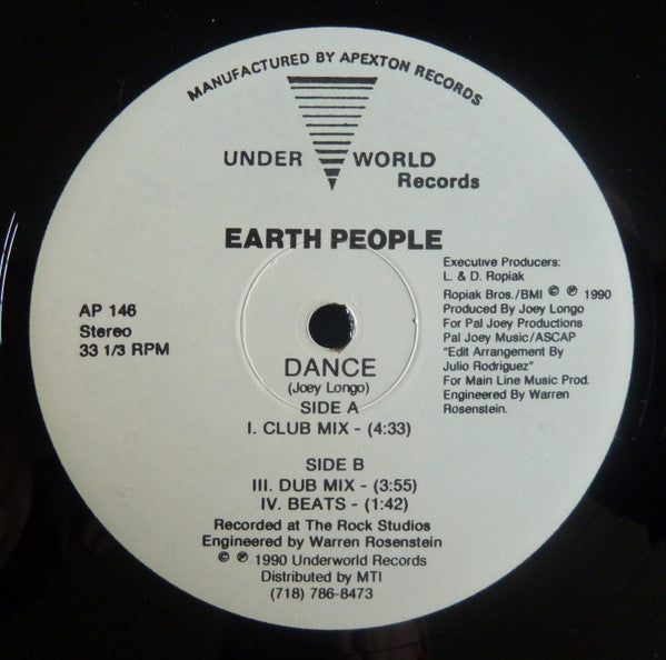 Earth People : Dance (12")