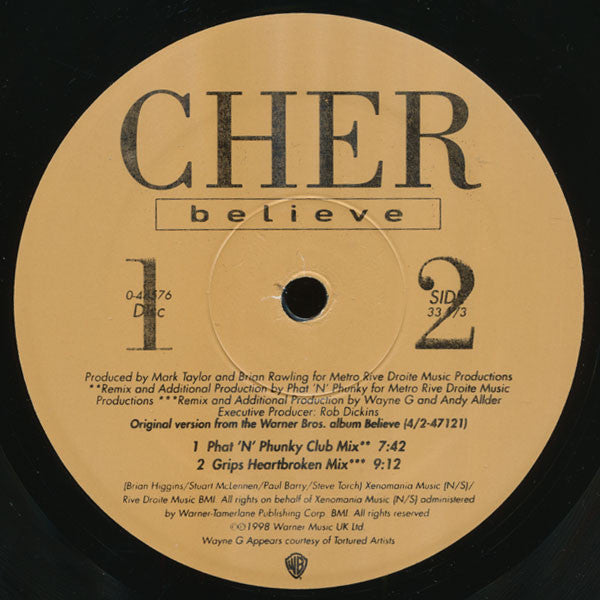 Cher : Believe (2x12", Maxi)