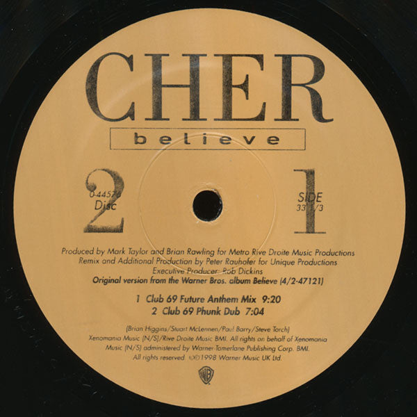 Cher : Believe (2x12", Maxi)