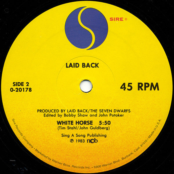 Laid Back : Sunshine Reggae / White Horse (12", Maxi)